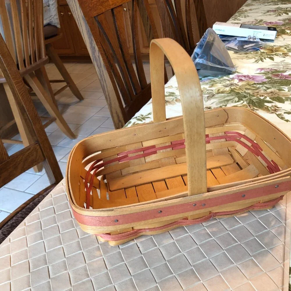 Longaberger Rectangle Basket Handwoven 2000 Century Celebration